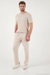 Regular Fit Normal Bel Düz Paça Erkek Pantolon 6689255 TAŞ