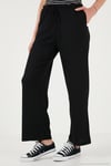 Regular Fit Normal Bel Geniş Paça Kadın Pantolon 5866117 SİYAH