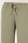 Regular Fit Normal Bel Geniş Paça Kadın Pantolon 5866117 Olive