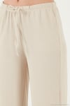 Regular Fit Normal Bel Geniş Paça Kadın Pantolon 5866117 TAŞ