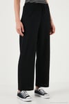 Regular Fit Normal Bel Geniş Paça Kadın Pantolon 5866117 SİYAH