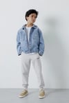 Regular Fit Normal Bel Lastikli Paça Erkek Çocuk Eşofman Altı 6010042-88467 GRİ MELANJ