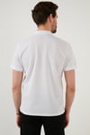 Regular Fit Pamuklu Düğmeli Erkek Polo Yaka T Shirt 5902326 BEYAZ