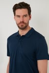 Regular Fit Pamuklu Düğmeli Erkek Polo Yaka T Shirt 5902326 İNDİGO