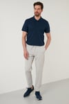 Regular Fit Pamuklu Düğmeli Erkek Polo Yaka T Shirt 5902326 İNDİGO