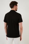 Regular Fit Pamuklu Düğmeli Erkek Polo Yaka T Shirt 5902326 SİYAH