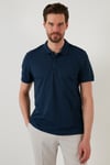 Regular Fit Pamuklu Düğmeli Erkek Polo Yaka T Shirt 5902326 İNDİGO