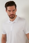 Regular Fit Pamuklu Düğmeli Erkek Polo Yaka T Shirt 5902326 BEYAZ