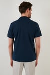 Regular Fit Pamuklu Düğmeli Erkek Polo Yaka T Shirt 5902326 İNDİGO