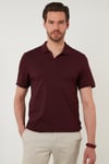 Regular Fit Pamuklu Erkek Polo Yaka T Shirt 5902141 VİŞNE