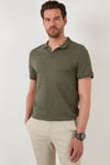 Regular Fit Pamuklu Erkek Polo Yaka T Shirt 5902141 HAKİ