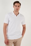 Regular Fit Pamuklu Erkek Polo Yaka T Shirt 5902141 BEYAZ