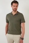 Regular Fit Pamuklu Erkek Polo Yaka T Shirt 5902141 HAKİ