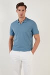 Regular Fit Pamuklu Erkek Polo Yaka T Shirt 5902141 MAVİ