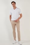 Regular Fit Pamuklu Erkek Polo Yaka T Shirt 5902141 BEYAZ