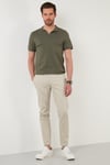 Regular Fit Pamuklu Erkek Polo Yaka T Shirt 5902141 HAKİ