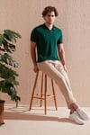 Regular Fit Pamuklu Erkek Polo Yaka T Shirt 5902141 ÖRDEK YEŞİL