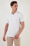 Regular Fit Pamuklu Erkek Polo Yaka T Shirt 5902141 BEYAZ