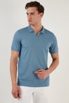 Regular Fit Pamuklu Erkek Polo Yaka T Shirt 5902141 MAVİ