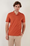 Regular Fit Pamuklu Erkek Polo Yaka T Shirt 5902141 Tarçın