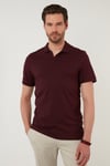 Regular Fit Pamuklu Erkek Polo Yaka T Shirt 5902141 VİŞNE