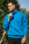 Regular Fit Pamuklu İçi Tüylü Yumuşak Şardonlu Kışlık Erkek Sweat 59053431 Deniz Mavi
