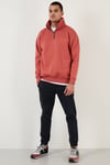Regular Fit Pamuklu İçi Tüylü Yumuşak Şardonlu Kışlık Erkek Sweat 59053431 Tarçın