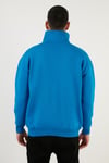 Regular Fit Pamuklu İçi Tüylü Yumuşak Şardonlu Kışlık Erkek Sweat 59053431 Deniz Mavi