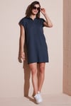 Regular Fit Polo Yaka Mini Kadın Elbise 5866153 FÜME