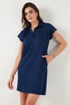Regular Fit Polo Yaka Mini Kadın Elbise 5866153 LACİVERT