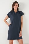 Regular Fit Polo Yaka Mini Kadın Elbise 5866153 FÜME