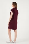 Regular Fit Polo Yaka Mini Kadın Elbise 5866153 BORDO