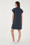 Regular Fit Polo Yaka Mini Kadın Elbise 5866153 FÜME
