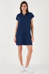 Regular Fit Polo Yaka Mini Kadın Elbise 5866153 LACİVERT
