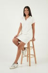 Regular Fit Polo Yaka Mini Kadın Elbise 5866153 EKRU