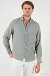 Regular Fit Uzun Kollu Düğmeli Yaka Erkek Gömlek CF25S116777 MİNT