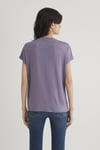 Regular Fit V Yaka Basic Kadın T Shirt 167714-70608 LİLA