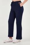 Regular Fit V Yaka Yelek-Pantolon Gofre Kadın Takım 5866484 LACİVERT