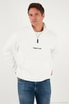 Regular Fit Yarım Fermuarlı Dik Yaka Yumuşak Dokulu Erkek Sweat 59060661 EKRU