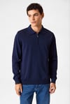Regular Fit Yarım Fermuarlı Erkek Polo Yaka Kazak BTR4005000000 119 LACİVERT