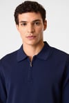 Regular Fit Yarım Fermuarlı Erkek Polo Yaka Kazak BTR4005000000 119 LACİVERT