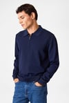 Regular Fit Yarım Fermuarlı Erkek Polo Yaka Kazak BTR4005000000 119 LACİVERT