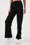 Regular Fit Yüksek Bel Bol Paça Kadın Pantolon 5861279 SİYAH