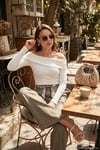 Regular Fit Yüksek Bel Düz Paça Fular Kemerli Kadın Pantolon 6923860 HAKİ