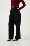 Regular Fit Yüksek Bel Düz Paça Kadın Pantolon 6923875 SİYAH