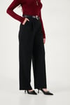 Regular Fit Yüksek Bel Düz Paça Kadın Pantolon 6923875 SİYAH