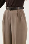 Regular Fit Yüksek Bel Düz Paça Kadın Pantolon 6923875 HAKİ