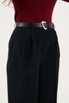 Regular Fit Yüksek Bel Düz Paça Kadın Pantolon 6923875 SİYAH