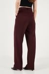 Regular Fit Yüksek Bel Düz Paça Kadın Pantolon 6923873 MÜRDÜM