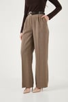 Regular Fit Yüksek Bel Düz Paça Kadın Pantolon 6923875 HAKİ